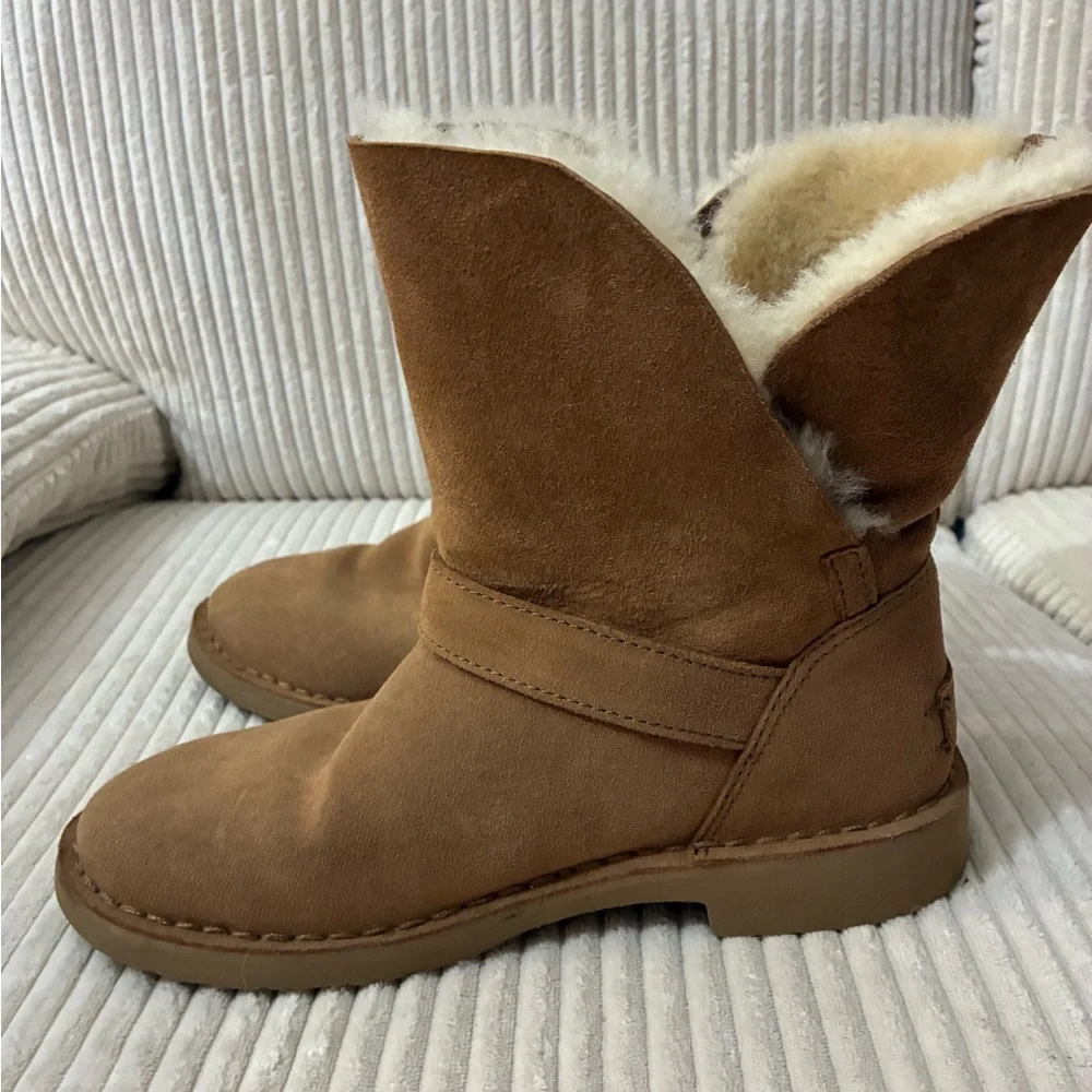 UGG Syden Winter Boots, Chestnut Suede, Women's Size 6.5 - Picture 3 of 6